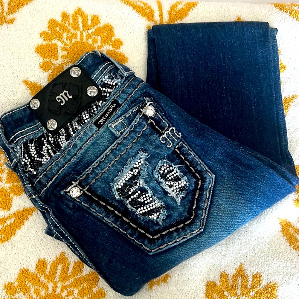 Back in Black Miss Me jeans